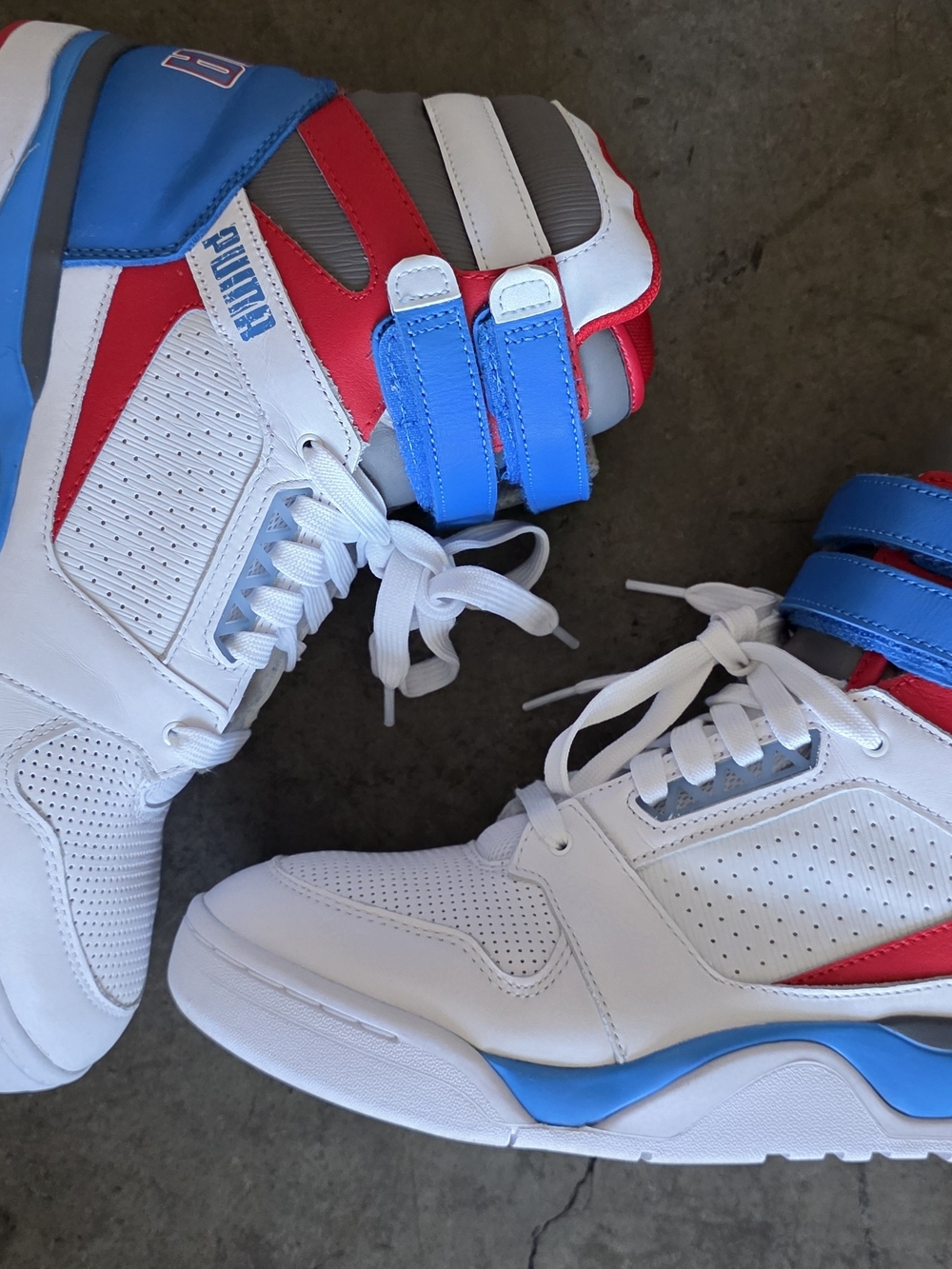 Puma Palace Guard Mid Retro - White/Indigo/Red - US Mens size 11